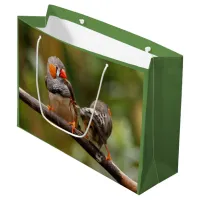 A Cheeky Pair of Zebra Finches Large Gift Bag