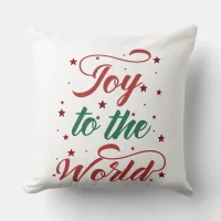 joy to the world throw pillow