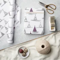 Purple Christmas Pattern#5 ID1009 Wrapping Paper