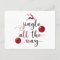 jingle all the way postcard