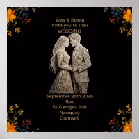 Bride & Groom Royal Classic Poster