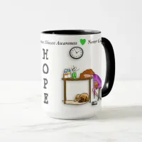 Never Give Up HOPE Lyme Disease Warrior Coffee Mug