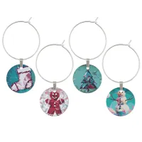 Christmas Symbols Wine Charm