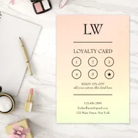 Modern Professional Makeup Artist Reward Loyalty Card