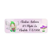 Mystical Elf Fairy Magical Mushroom Label