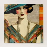 Vintage Fashion Woman Jigsaw Puzzle