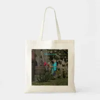 Cute Fairy Feeding a Bird Tote Bag