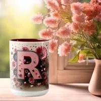 Valentine Day 3D A to Z Alphabet Coffee Mug