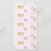 Risen Religious Christian Pink Easter Place Card