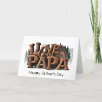 *~* Photo AP86 I LOVE YOU PAPA Father's Day Card 