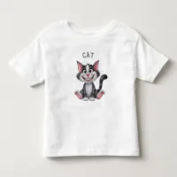 Cute funny little cat Toddler T-Shirt