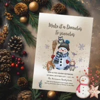 Make it December to remember Christmas Invitation