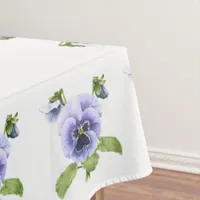 Purple Pansies Tablecloth