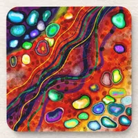 Colorful Art Beverage Coaster