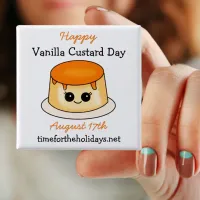 Happy Vanilla Custard Day | August 17th Button