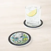 Extraterrestrial Alien in Flowers  Coaster