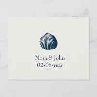 beach Wedding rsvp card