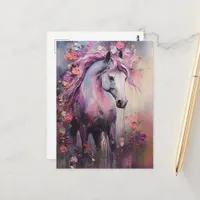 A Beautiful Purple Horse Postcard