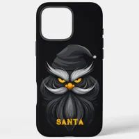 Angry Santa Black iPhone 16 Pro Max Case