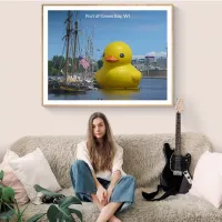 Giant Rubber Duck at the Port of Green Bay, WI Poster