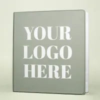 Modern Minimalist Business Logo Appointments Sage 3 Ring Binder