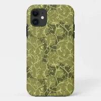 Green Camouflage Prickly Cactus Patterned iPhone 11 Case