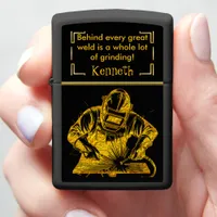 Golden Art of Welding Zippo Lighter