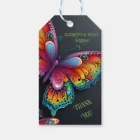 Whimsical Butterfly Romance Wedding Invitation Gift Tags