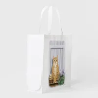 The Lavender Door Cat Reusable Grocery Bag