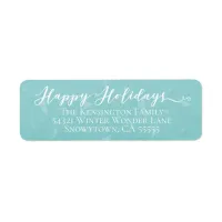 Modern Happy Holidays Pine Script Typography Label