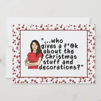 FLOTUS Melania Trump Funny Flat Christmas Card