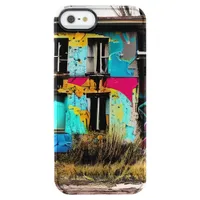 Spray Paint Art Abandoned Urban Building   Clear iPhone SE/5/5s Case