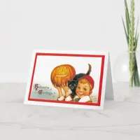 Vintage Halloween Greeting Card