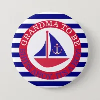 Ships Ahoy, Its a Boy Baby Shower Button