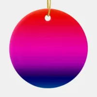 Spectrum of Horizontal Colors - 4 Ceramic Ornament