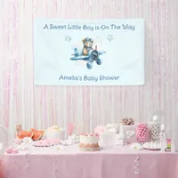 Sweet Little Boy on the Way Baby Shower Banner