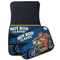 Midnight Cruise with Hot Rod Car Floor Mat