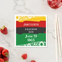 Juneteenth Freedom Day City Celebration Flag Party Napkins