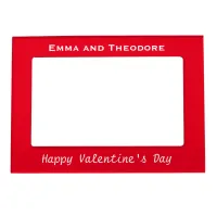 Valentine's Day Photo Modern Red Create Your Own Magnetic Frame