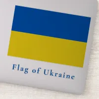 Flag of Ukraine Vinyl Sticker