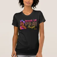 Faithful Black Woman Embracing Divine Strength T-Shirt