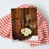 Boots, Daisies and Horse Bit Western Wedding Menu