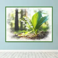 Lily of the valley National Flower Finland |  Canvas Print