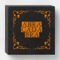 Abracadabra Magic Word Wood Box Sign