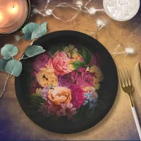 Sultry Nights Floral ID829 Paper Plates