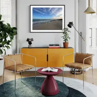 Seascape Beach Photograph  Framed Art