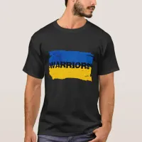 Warriors Blue and  Yellow Ukraine Flag  T-Shirt