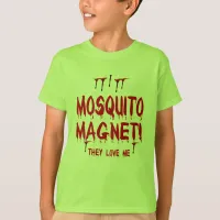 Blood Dripping Mosquito Magnet They Love Me Kids' T-Shirt