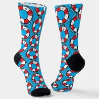 Life Preserver Patterned Cruising Socks