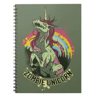 Zombie unicorn notebook